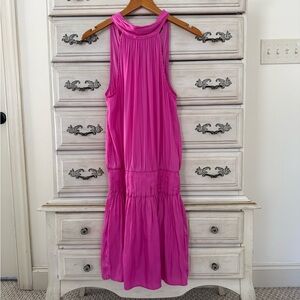 Vici Pink Smocked Waist Dress